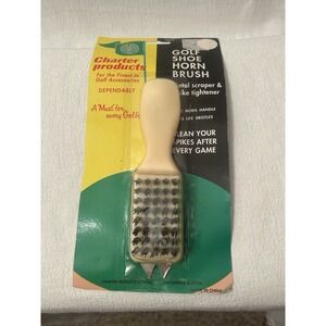 Vintage Golf Valet 3-in-1 Brushes w/ Shoe Cleaner, Shoehorn Handle, Spike Wrench